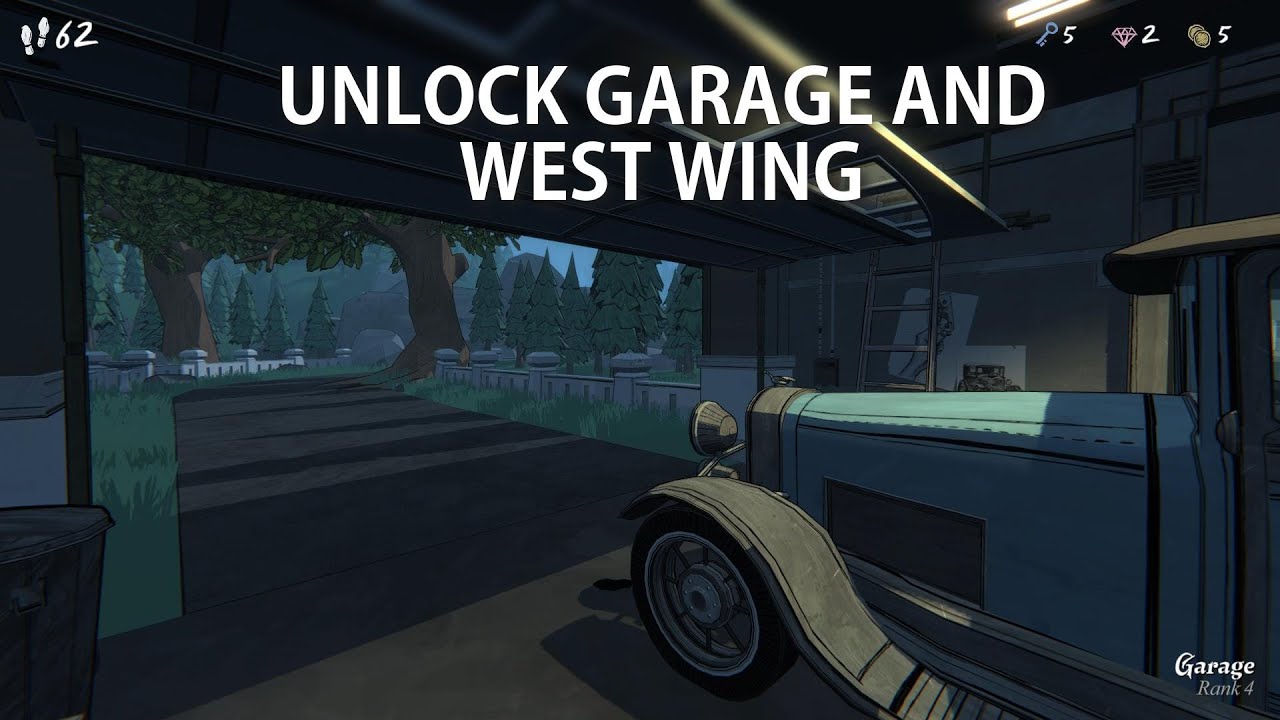 Blue prince - how to find and unlock the garage and permanently open west gate