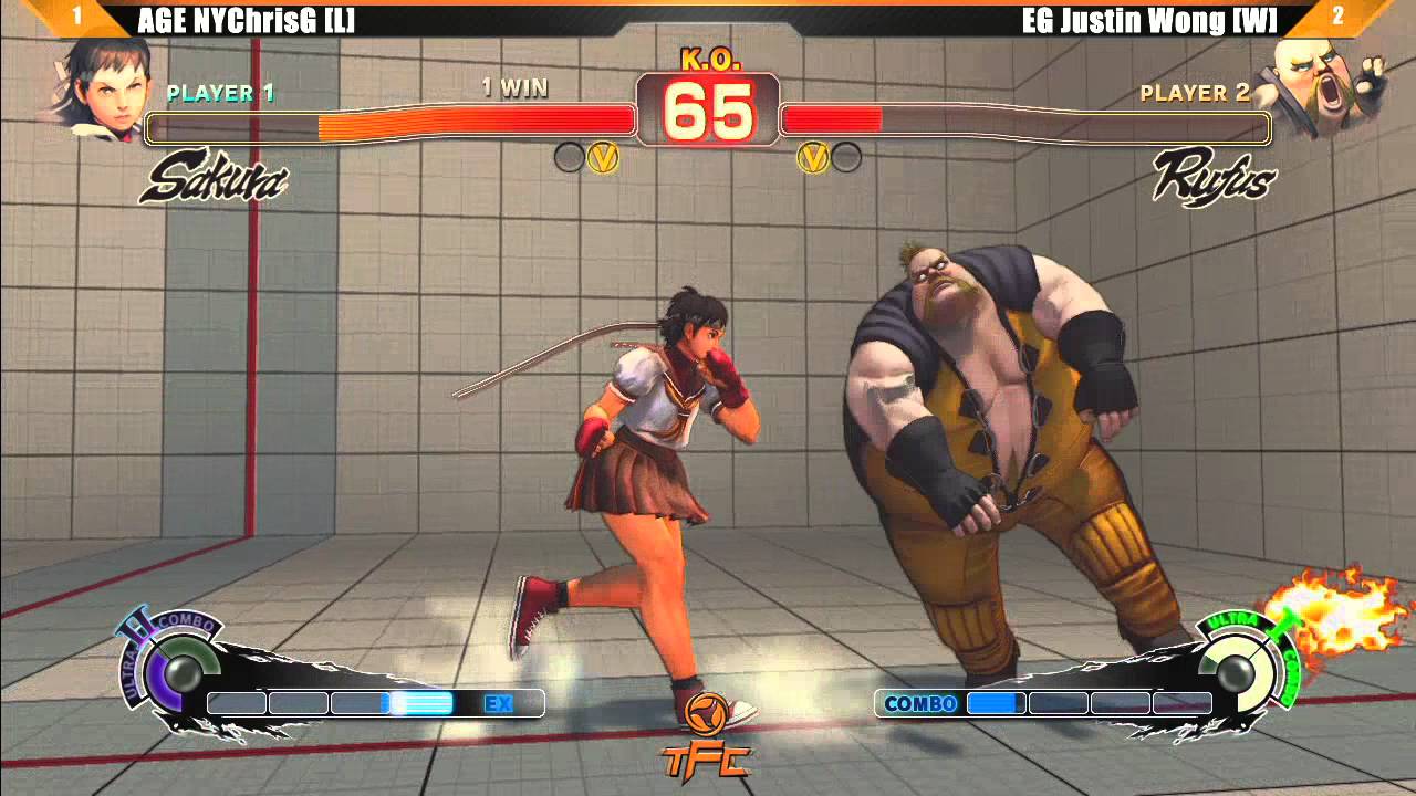 SSF4 AE2012 Grand Final AGE NYChrisG vs EG Justin Wong - The Fall Classic Tournament