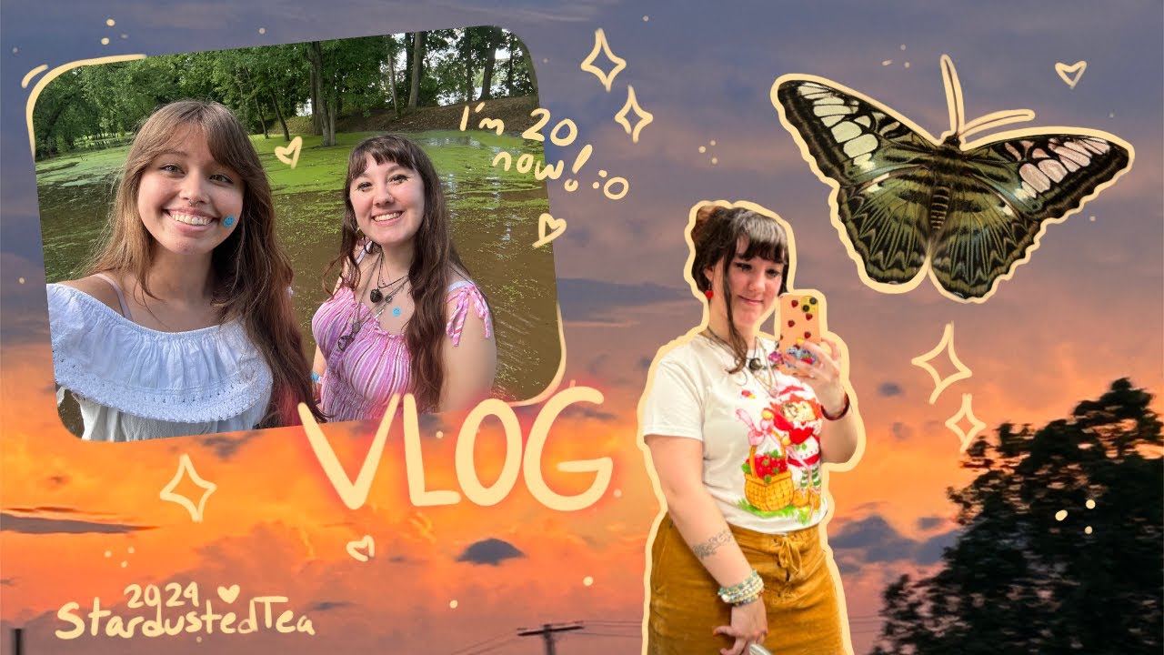 vlog 020 ~ 🌸 🎉celebrating my 20th birthday, art vending, + visiting a butterfly atrium ☀️🦋