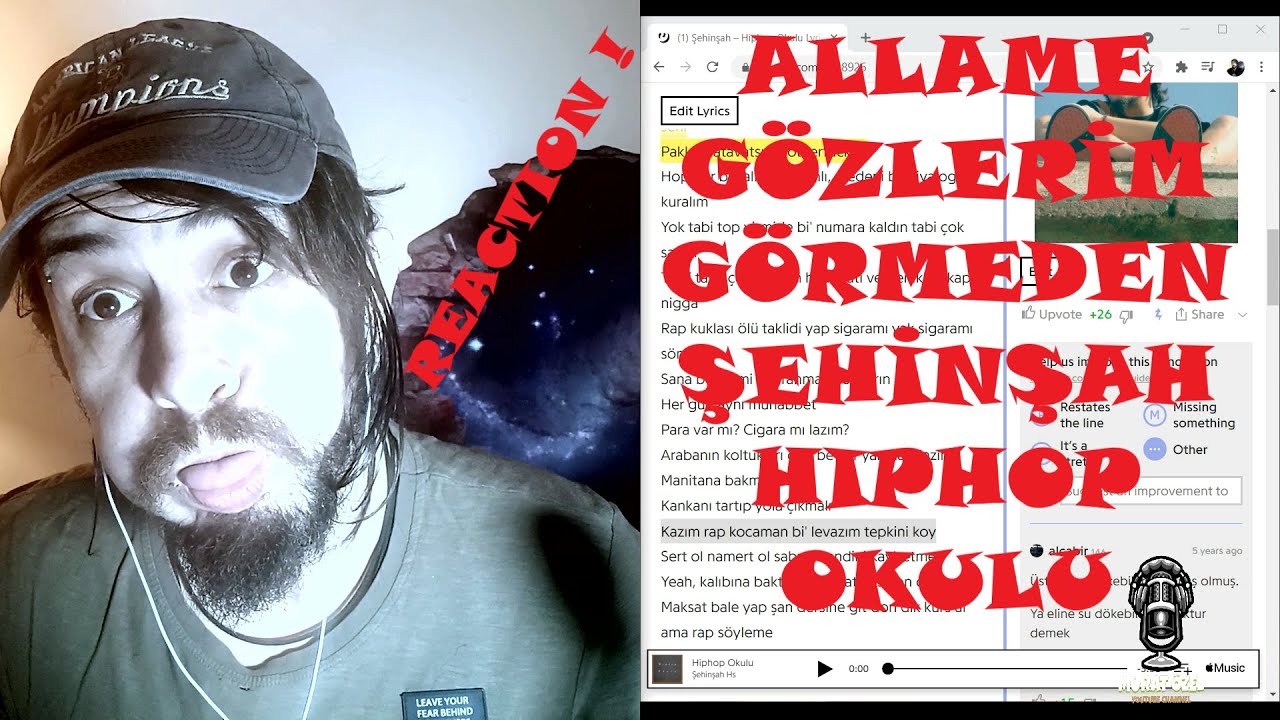 ALLAME - GÖZLERIM GÖRMEDEN | ŞEHINŞAH - HIPHOP OKULU ( Çok Eğlendim) 😂 Tepki, Yorum, REACTION ‼️‼️