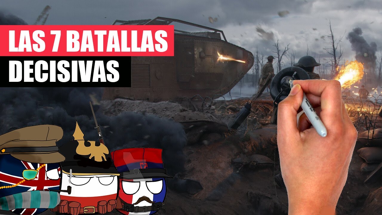 ✅Las 7 BATALLAS más IMPORTANTES de la PRIMERA GUERRA MUNDIAL | El resumen definitivo