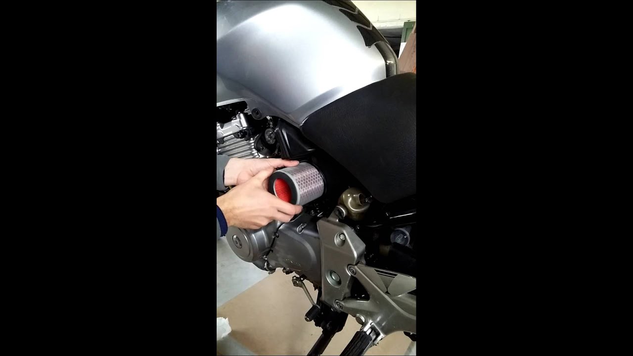 Cambio filtro aire honda cbf 500