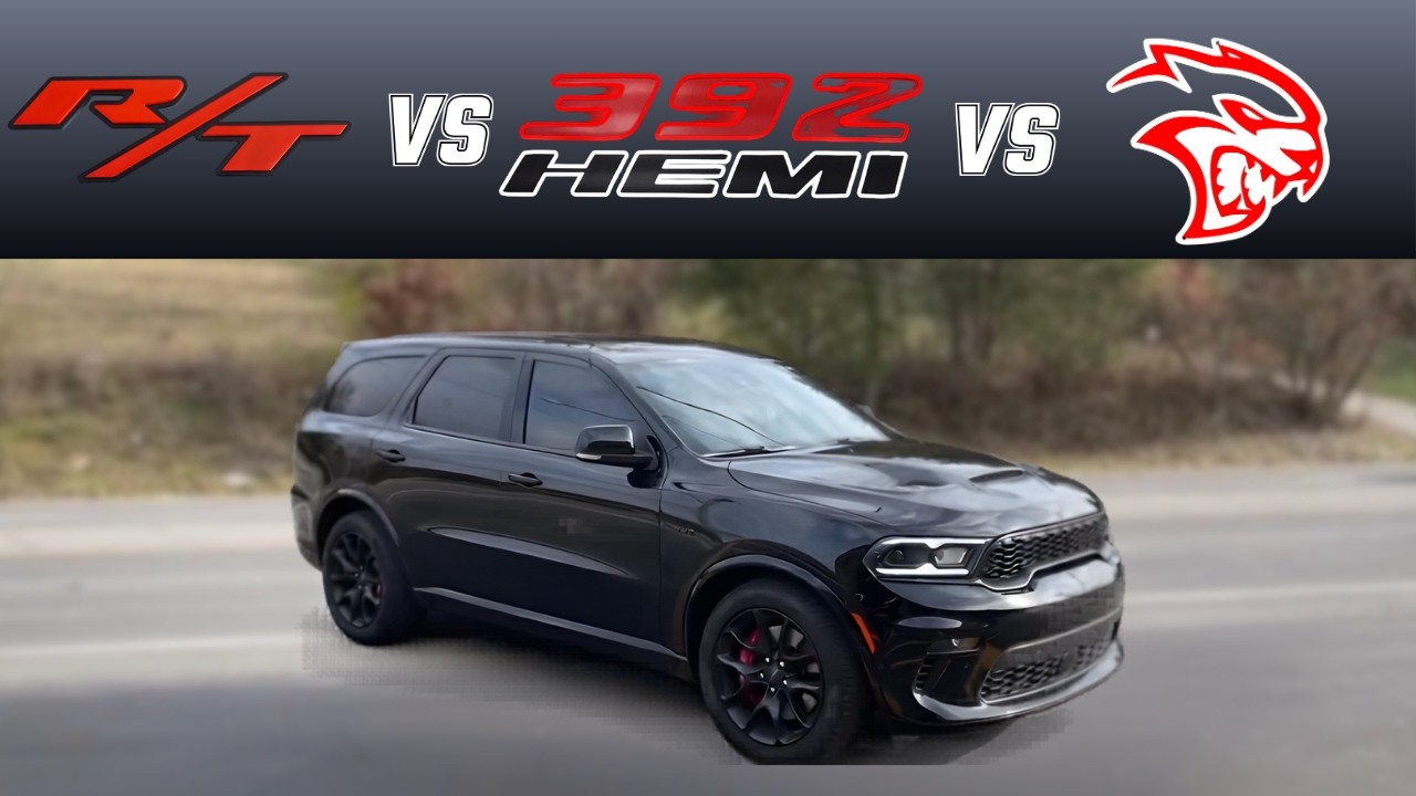 Dodge Durango R/T против SRT против Hellcat! Какой из двигателей HEMI V8 звучит ЛУЧШЕ?