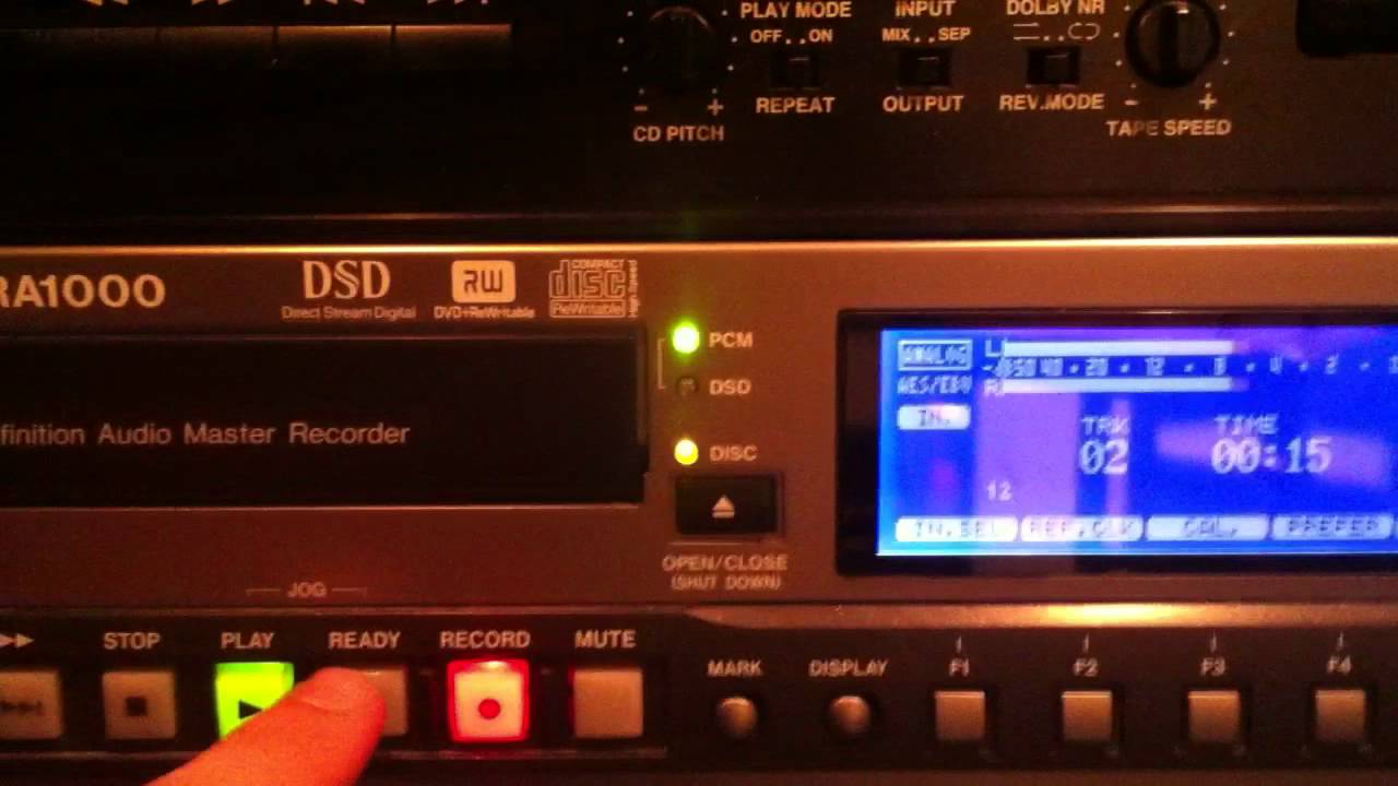 Tascam DV-RA1000 - Record & Finalize a CD-R - NRCC