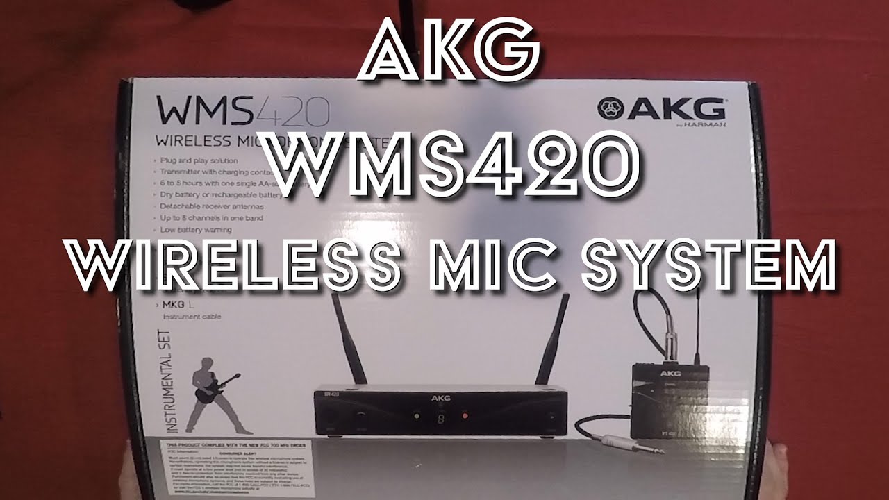 AKG WMS420 Microphone Unboxing - Oregon Drum Project