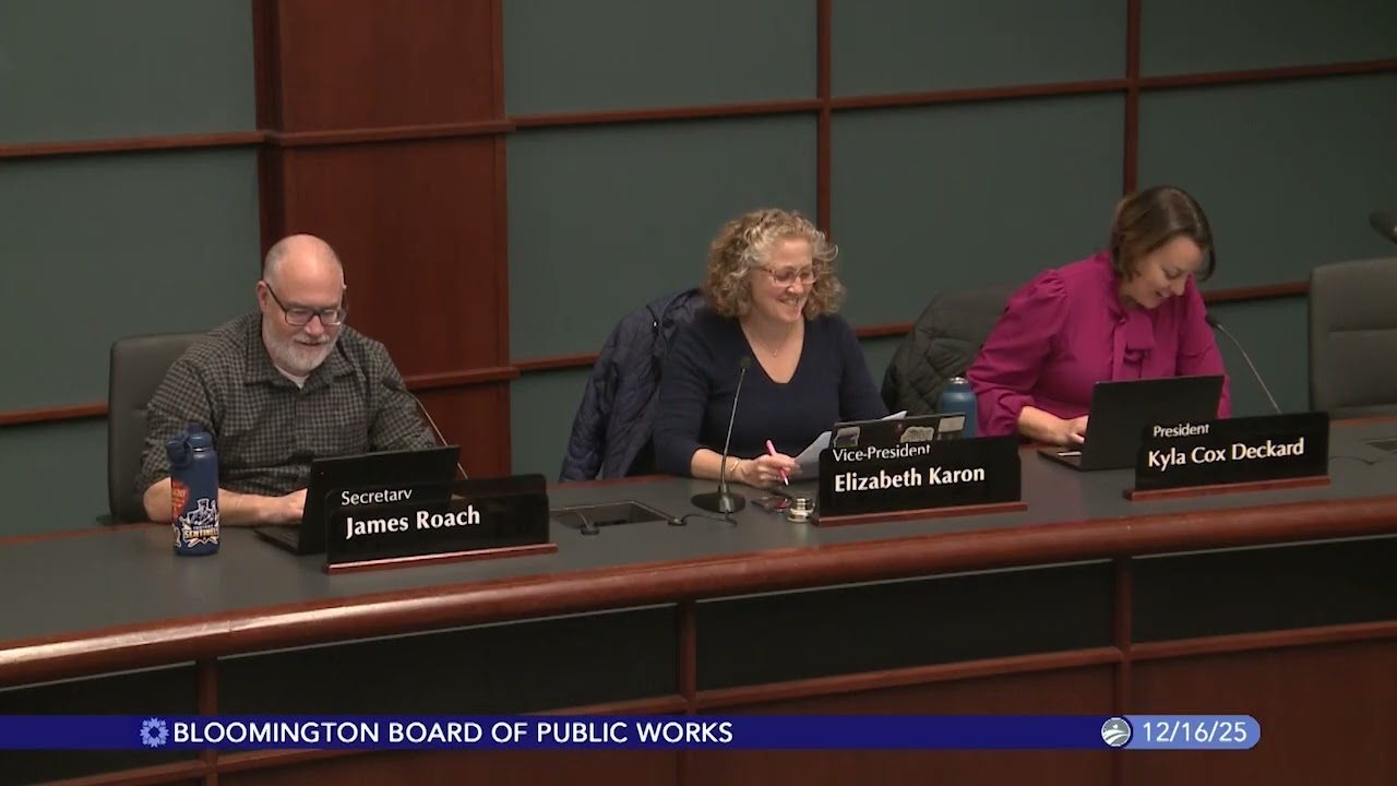 Bloomington Board of Public Works, December 16, 2025