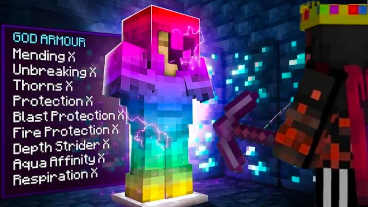 HOW I OBTAINED GOOD ARMOUR IN MINCRAFT....