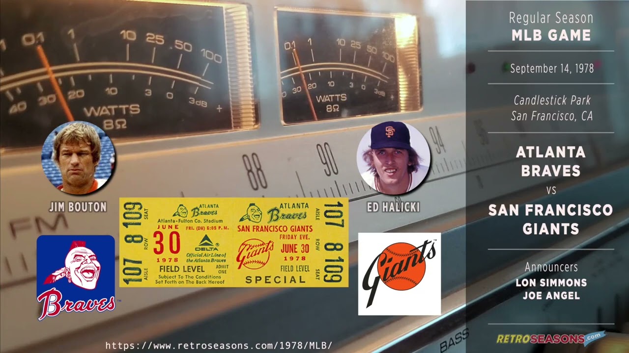 1978-Sep-14 • ATL/SFG • Atlanta Braves vs San Francisco Giants  - Radio Broadcast