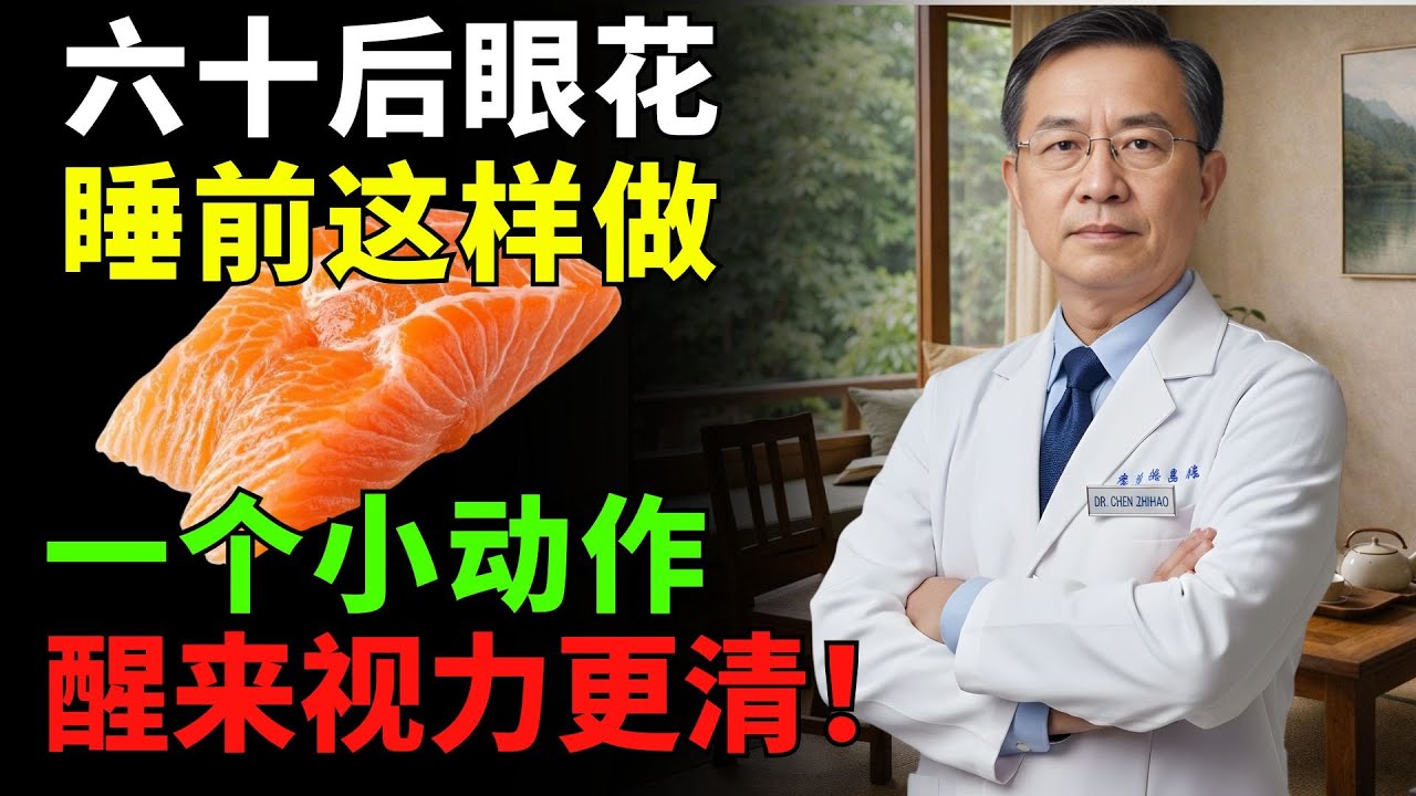 60歲後眼睛容易疲勞、起床模糊——睡前做這件事，雙眼更舒服