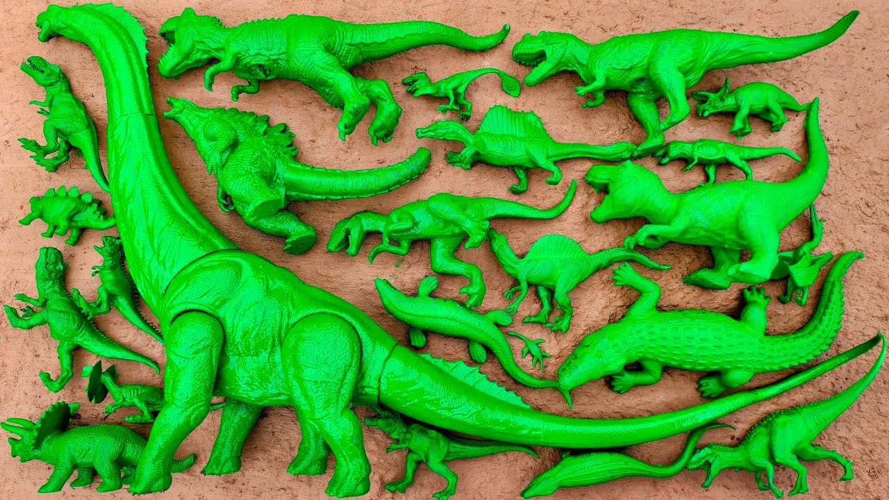 ALL Dinosaurs Jurassic World Rebirth : D-Rex, Titanosaurus, Mosasaurus, Spinosaurus, Quetzalcoatlus.