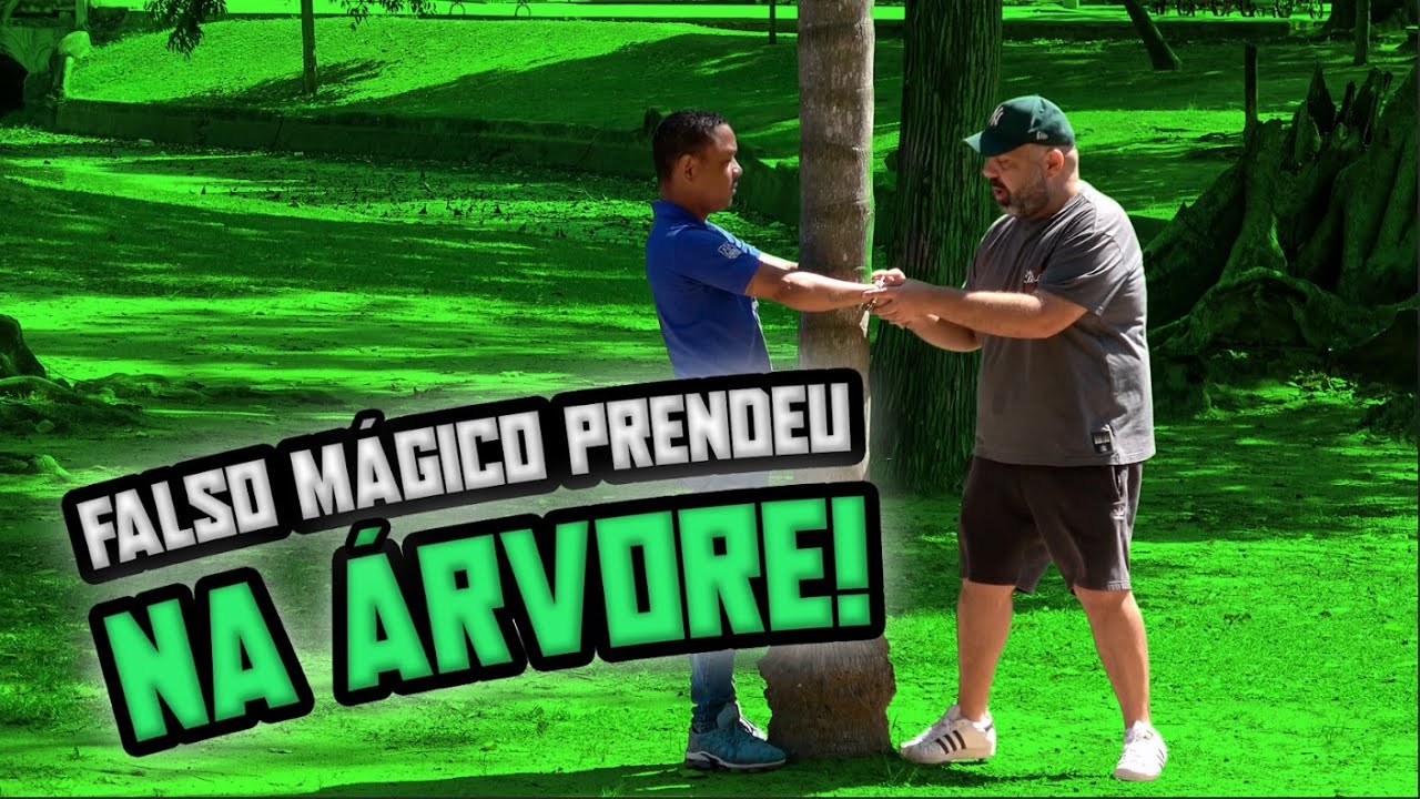 PEGADINHA - FALSO MÁGICO PRENDEU NA ÁRVORE!