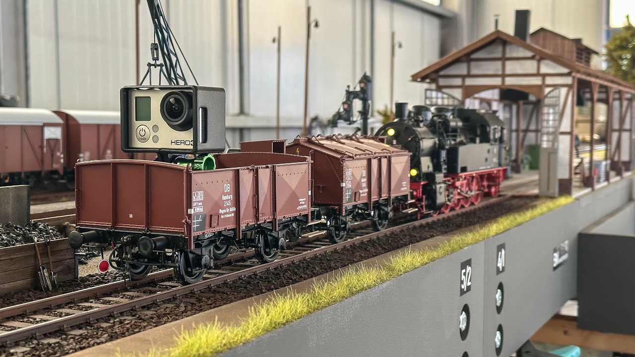 125 Jahre Kahlgrundbahn ~ Mit der GoPro über die Spur 1 Anlage. (Teil6) {Eisenbahnfreunde Kahlgrund}