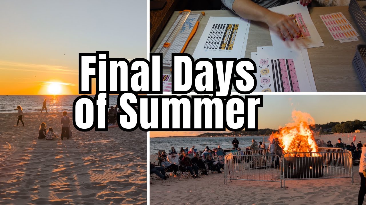 Working in the Etsy Shop / Grocery Haul / Last Bonfire of the Summer