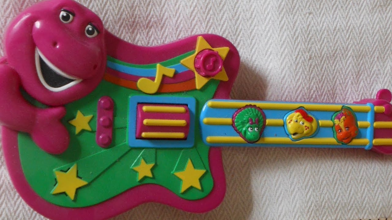 Jakks Barney Dance & Play Guitar instrument toy with music and songs