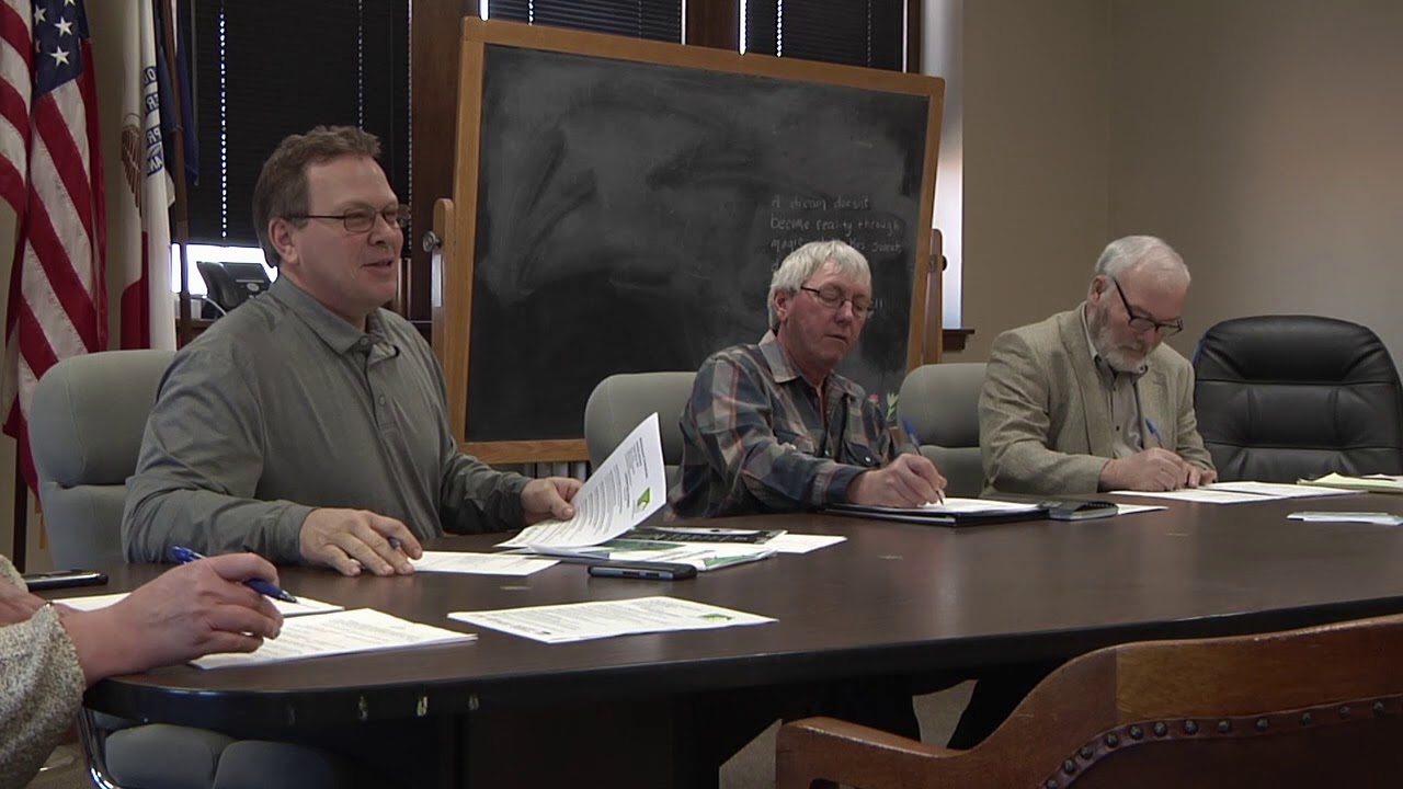 Mahaska County Board of Supervisors for March 18, 2019