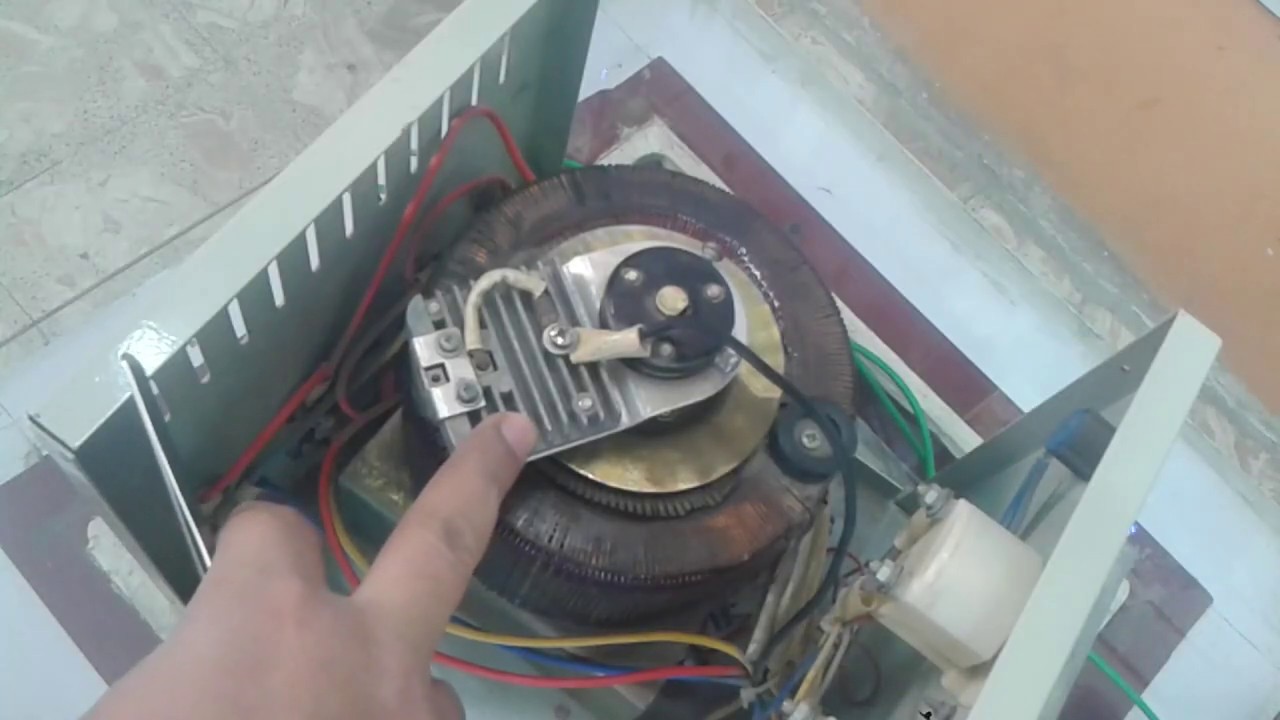 محاولة إصلاح جهاز منظم الجهد ( اﻻستبﻻيزر ) مع شرح لفكرة عمله و اهميته فى مركز الصيانة/ stabilizer