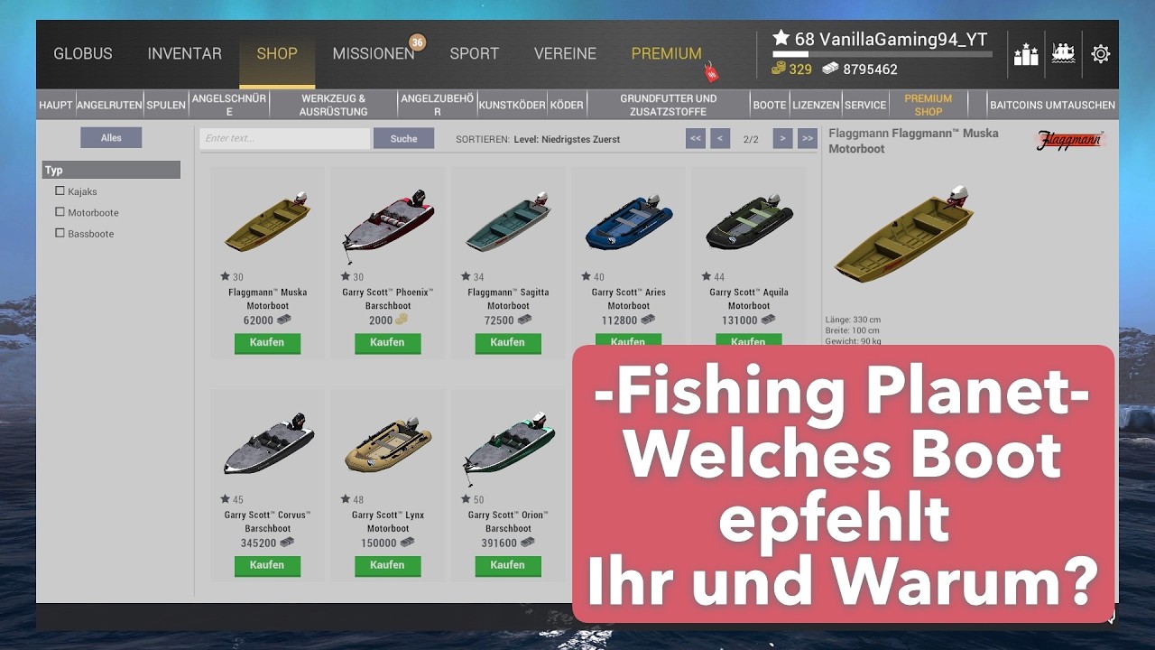 Fishing Planet - Community Diskussion - Welches Boot und Warum