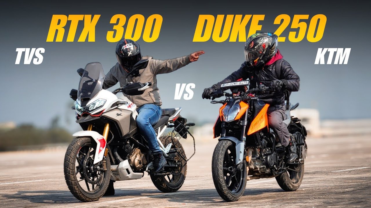 New TVS RTX 300 vs KTM Duke 250 – Drag Race Battle! 🔥