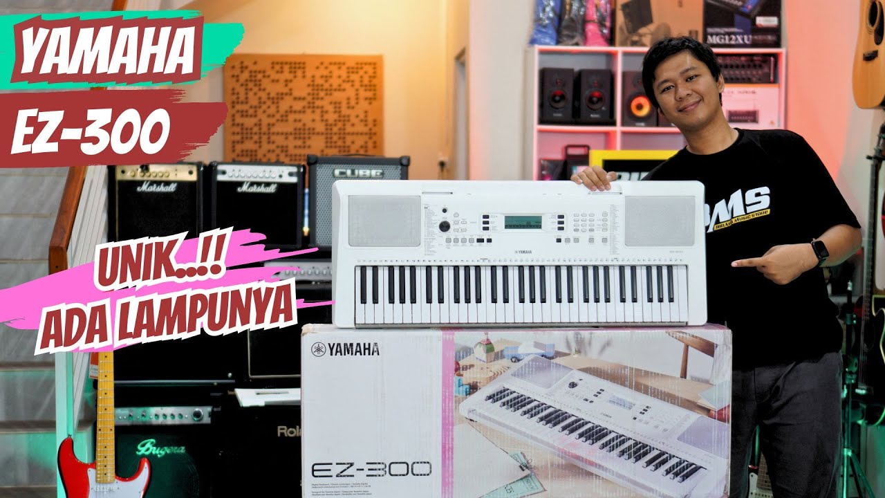 UNIK..!!, YAMAHA EZ-300, bisa nyala lampu di tuts nya, cocok buat belajar chord