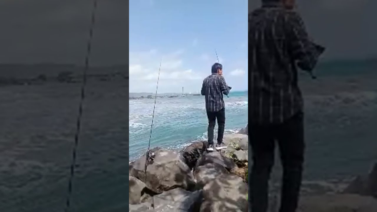 pertama mancing di laut pangandaran