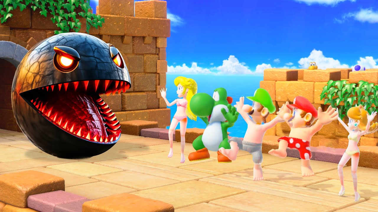 【スーパーマリオパーティ】ミニゲーム対決マリオVsルイージVsピーチVsワルイージ(最強CPU｢たつじん」)