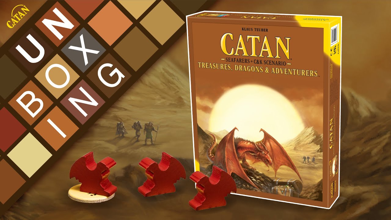 CATAN – Treasures, Dragons & Adventurers Unboxing 🐉   🐉  🐉