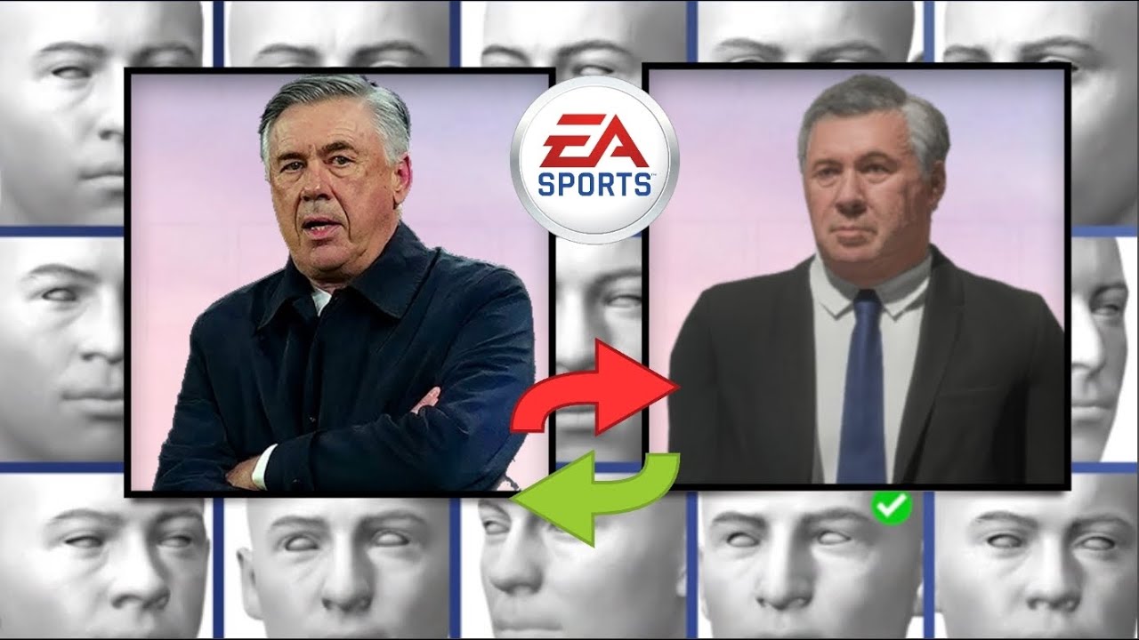 FIFA 22 Carlo Ancelotti Face Creation