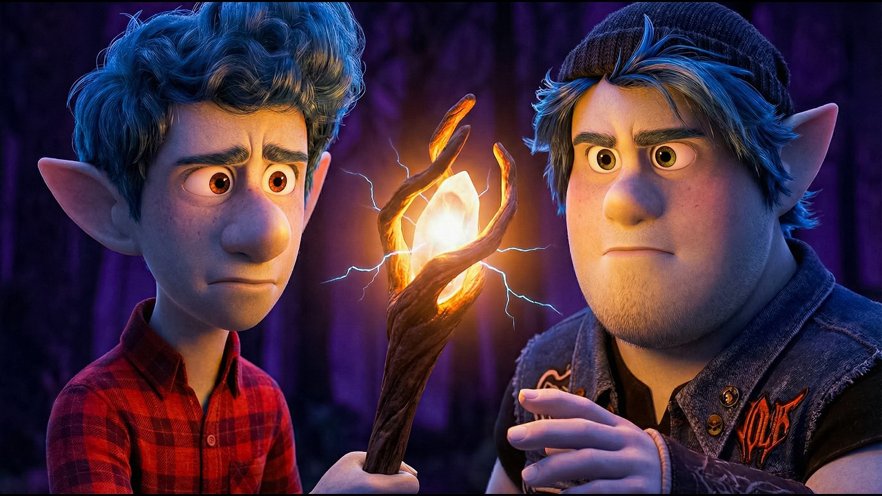 كان مجرد ساحر فاشل الكل مبيثقش فيه لكن تعويذه واحده خلته أقوي ساحر في العالم ملخص فيلم(Onward)