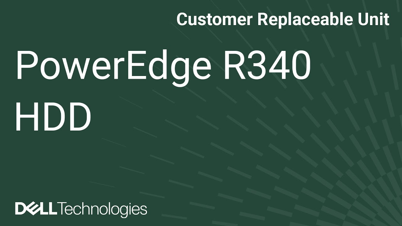 Dell PowerEdge R340: Remove/Install HDD Backplane
