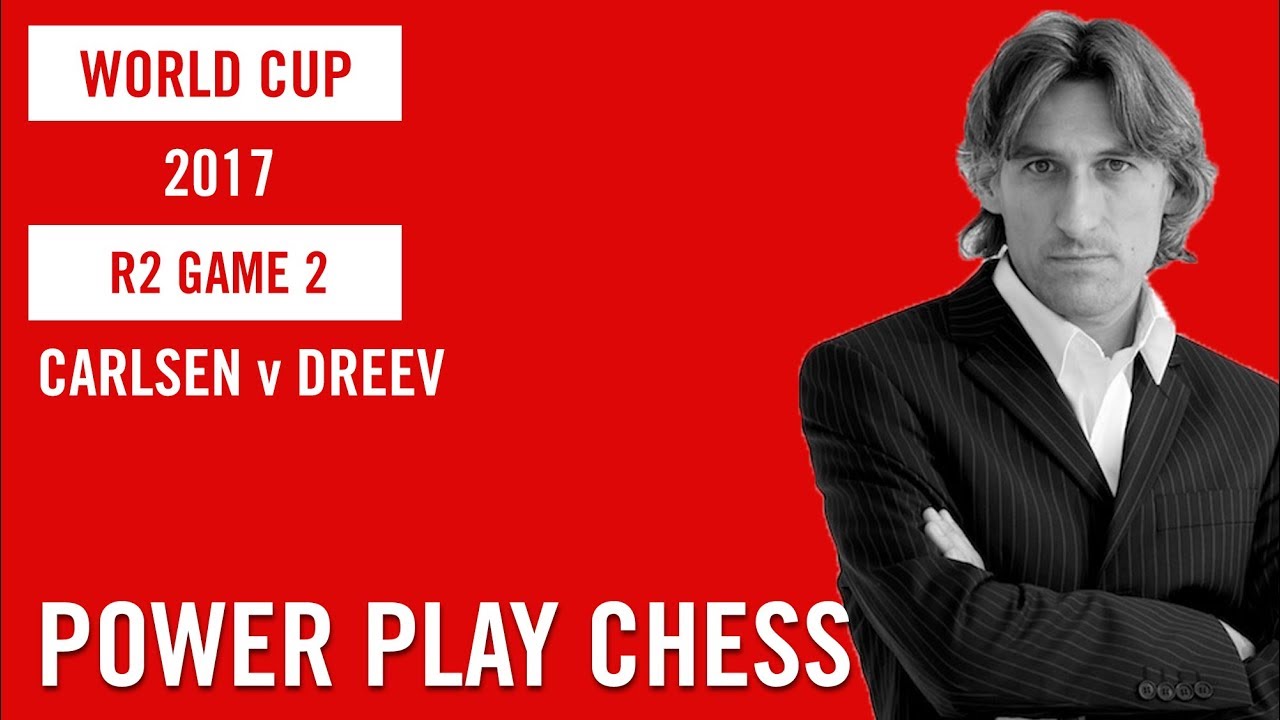 World Cup 2017 Tbilisi Round 2 Game 2 Carlsen v Dreev