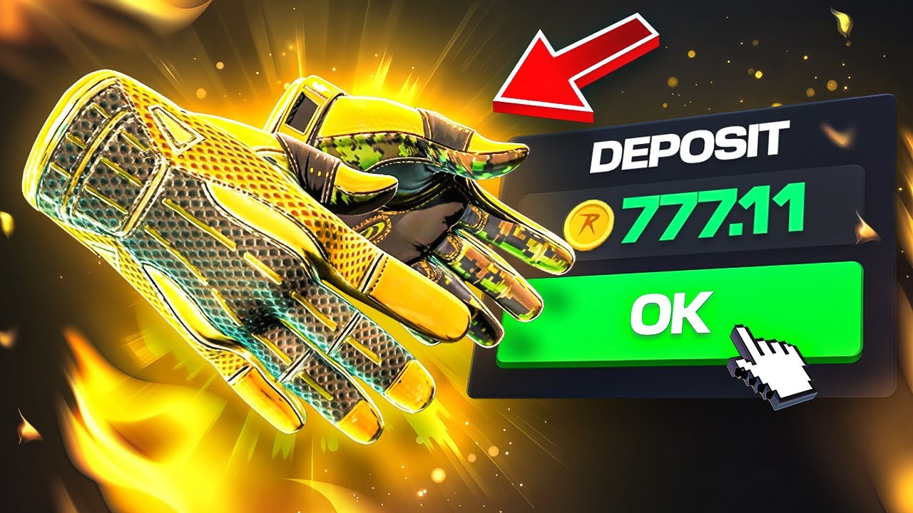 Depositing My Amazing Gloves ON CSGOROLL..