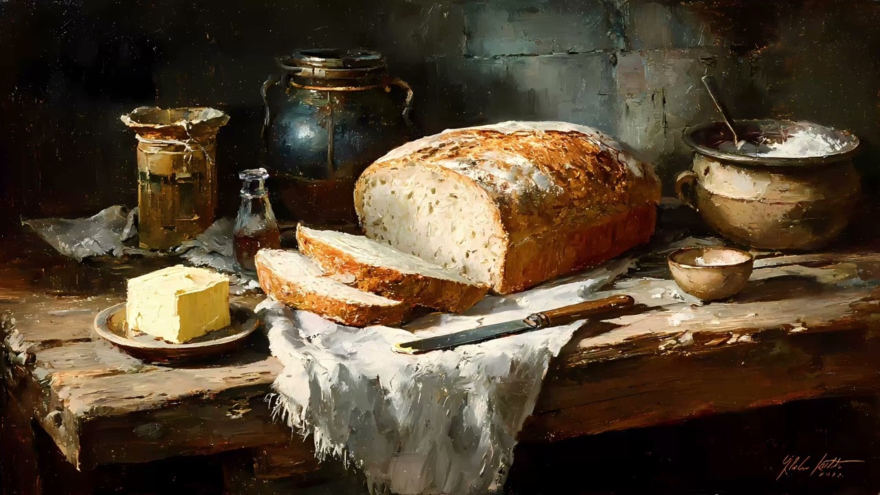 Cozy Still Life TV Art | Warm Vintage Oil Painting Ambience for Calm Mornings