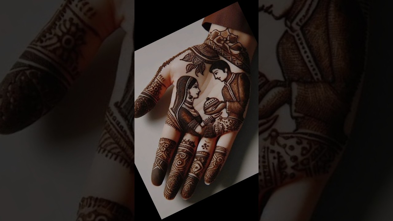 Beautiful bride mehndi design #karwachauth #mehndi #easymehndi #tranding #hennamehndiartist