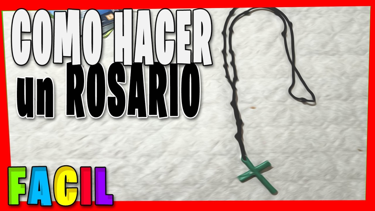 COMO HACER UN ROSARIO CRISTIANO | Semana santa #diy #manualidades
