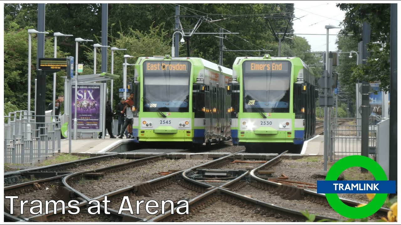 London Trams at Arena (Croydon Tramlink) Part 1