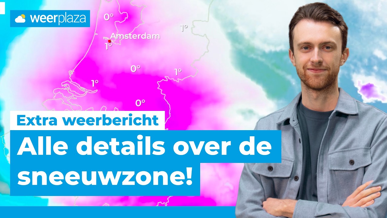 Flink wat sneeuw op komst vanavond!❄️ | Extra Weerbericht