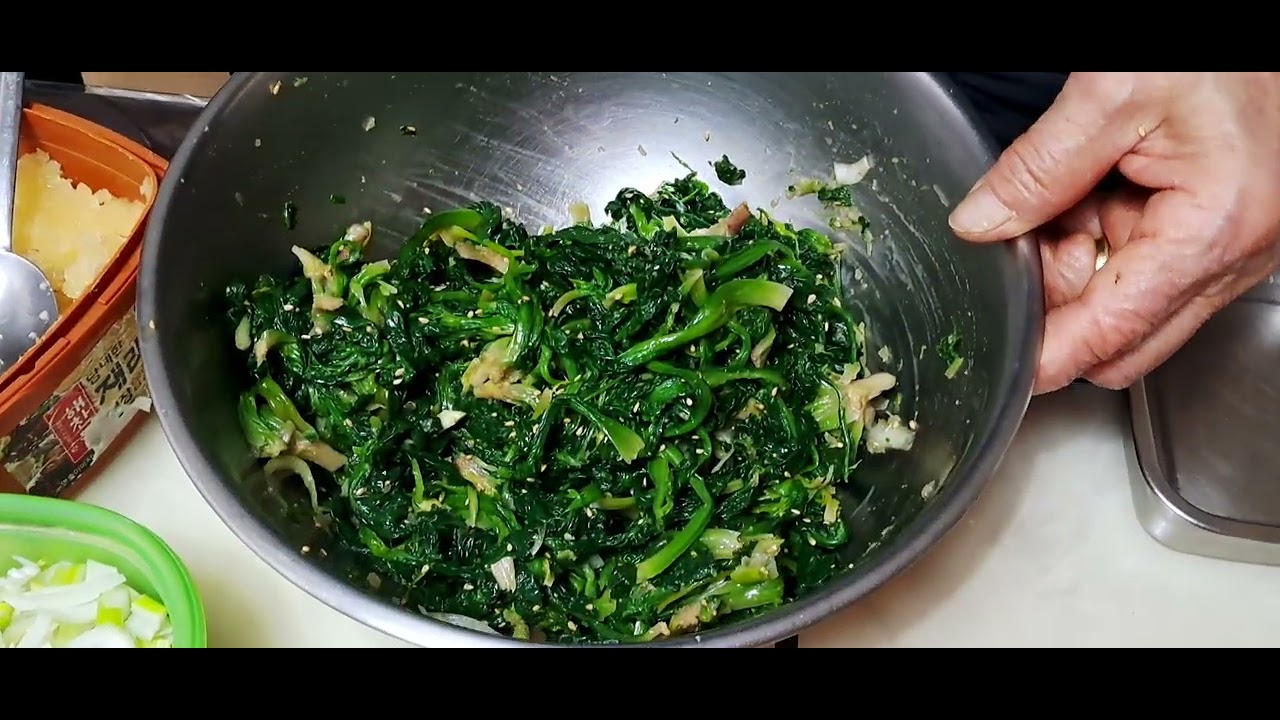 시금치무침 할머니 찐 손맛 집반찬 식당반찬중 이거 못따라오네요