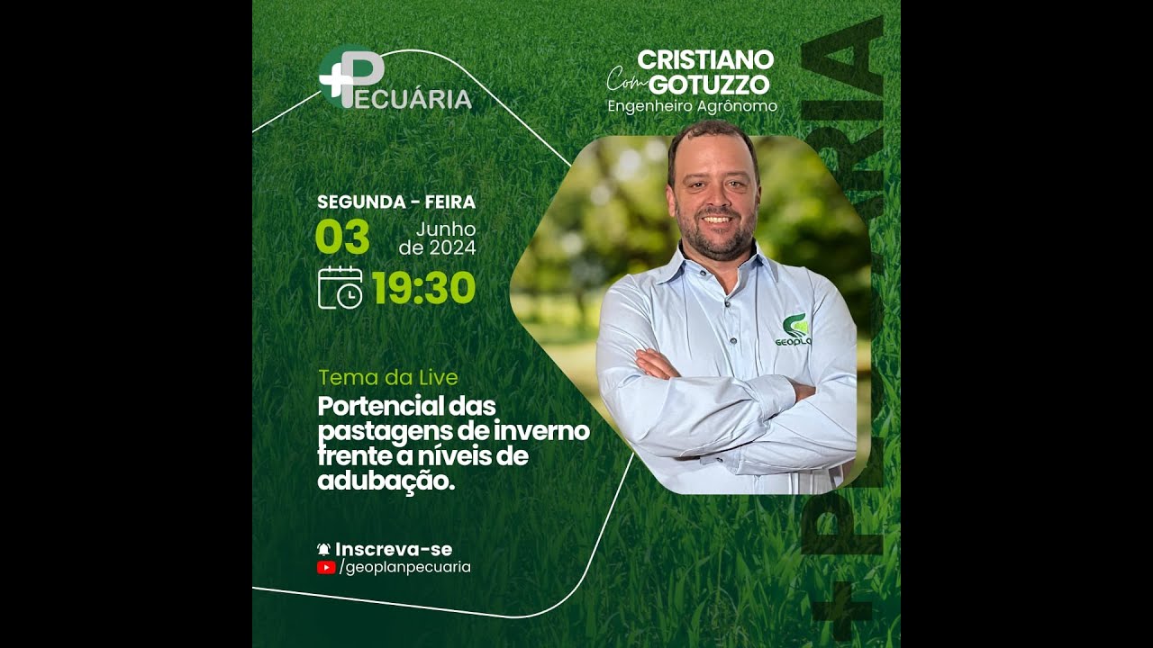 +PECUÁRIA: POTENCIAL DAS PASTAGENS DE INVERNO FRENTE À NÍVEIS DE ADUBAÇÃO