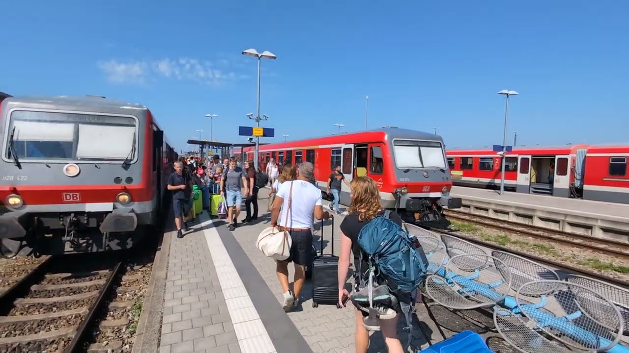Regionalbahnfahrt bei München in Echtzeit, RB40 (VT 628)