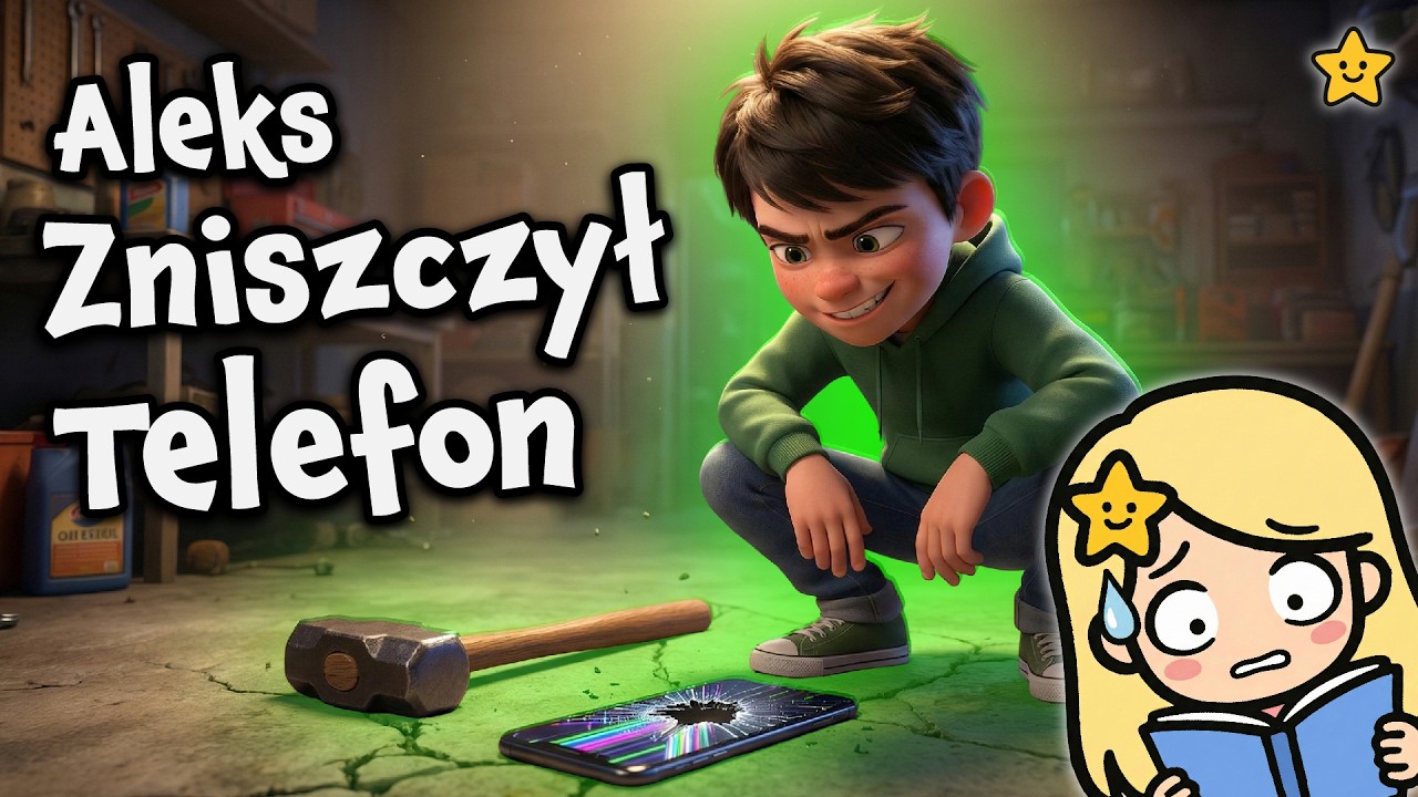 💥📱 Aleks Zniszczył Telefon - Edukacyjna bajka do słuchania na dobranoc 📱💥