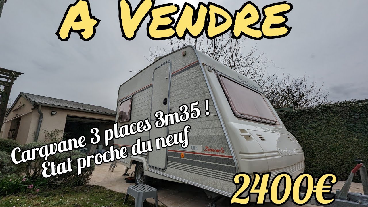 A vendre : Une caravane Sterckeman impeccable &agrave; petit prix !