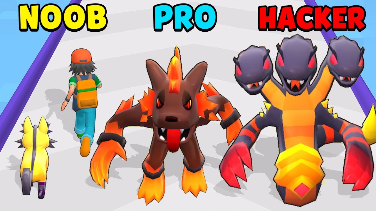 NOOB vs PRO vs HACKER - Pocket Monsters Rush
