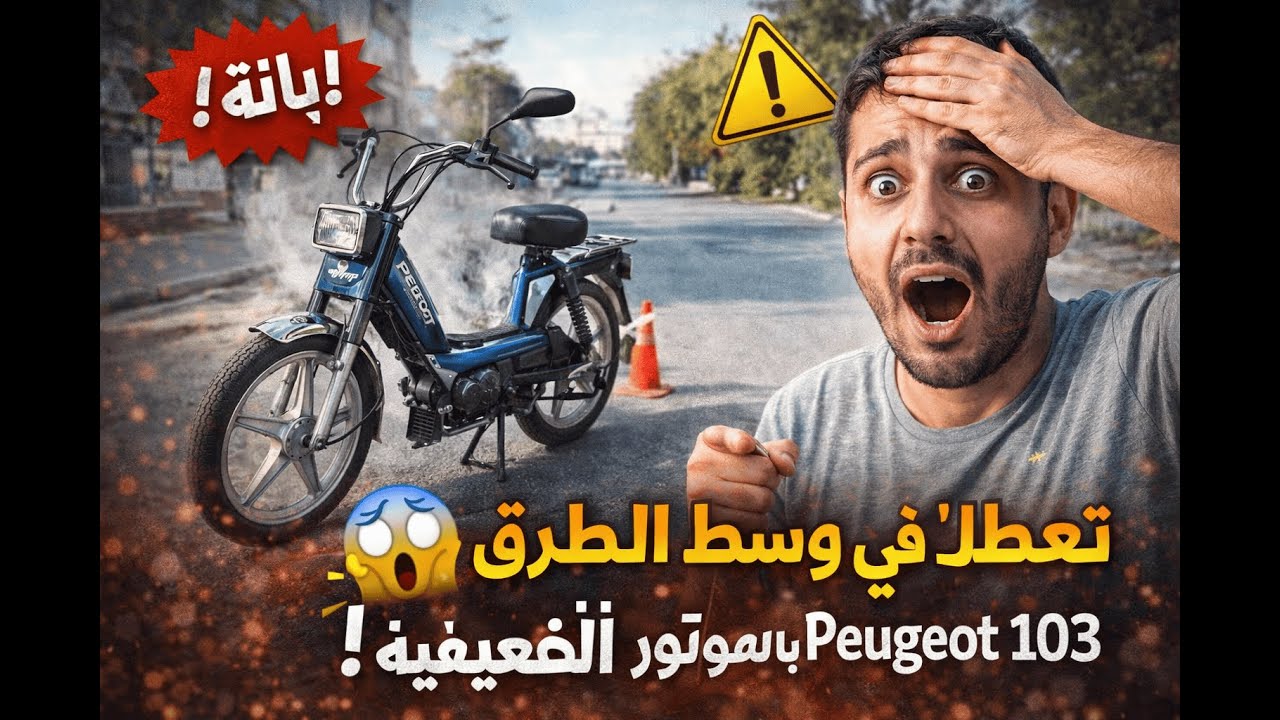 👉 😱 تعطّلت في وسط الطريق! | جولة بالموتور Swing MBk 🛵