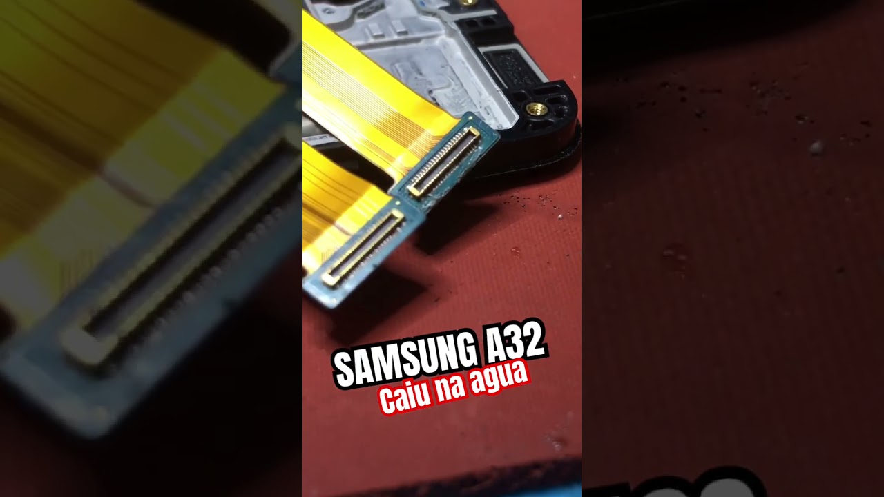Samsung A32 - Caiu na agua e sem imagem ( Recuperado ) 