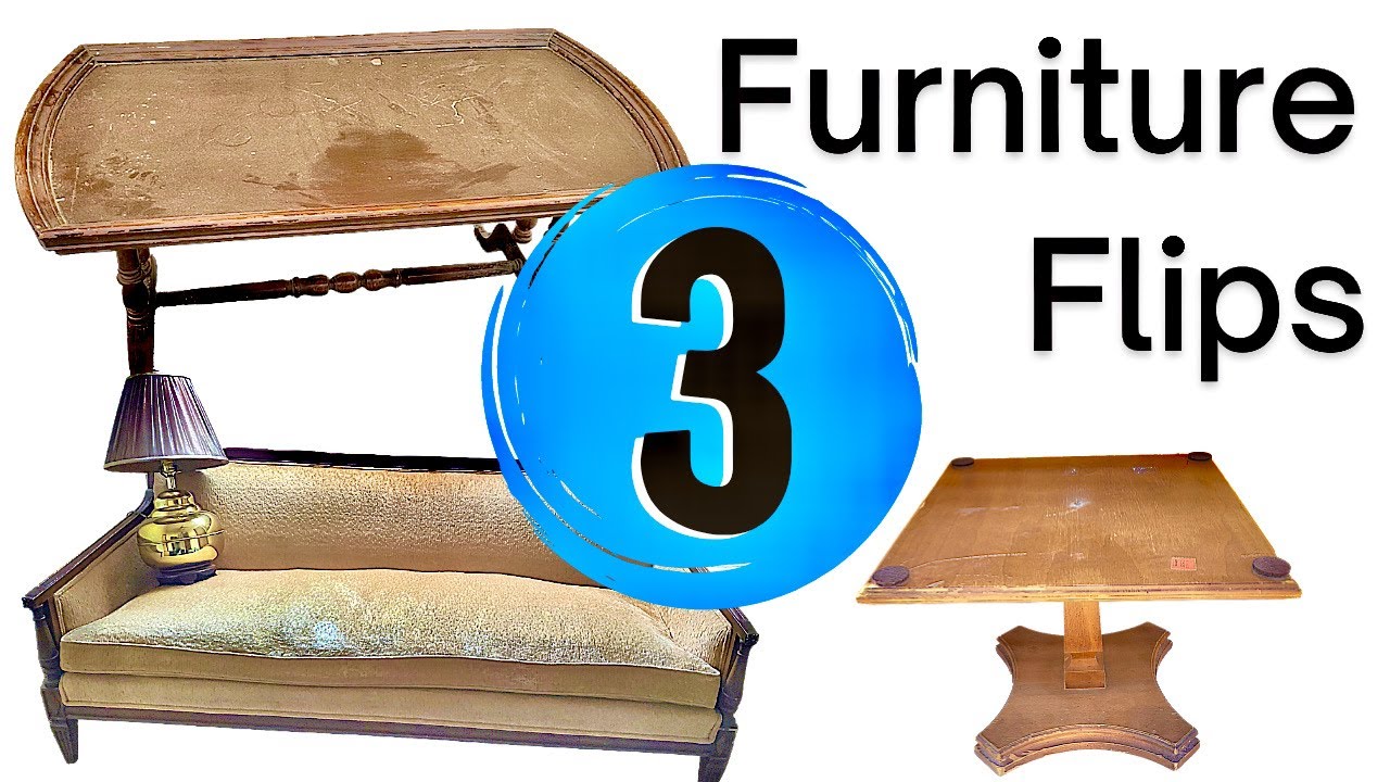 3 Trash to Treasure Furniture Flips in 3 Different Styles | Vintage & Modern | Boho | Colorful