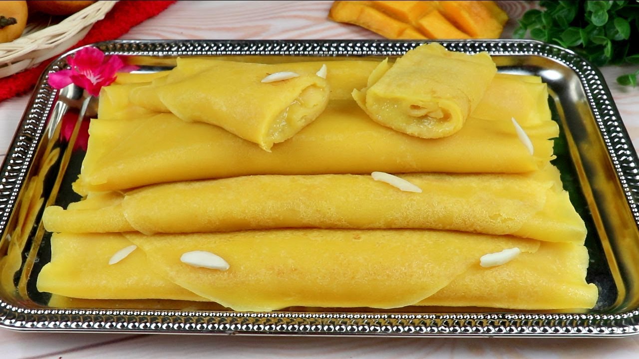 খুবই মজার পাকা আমের পাটিসাপটা পিঠা | Mango Crapes | Mango Patishapta | Bangladeshi Patishapta |Pitha