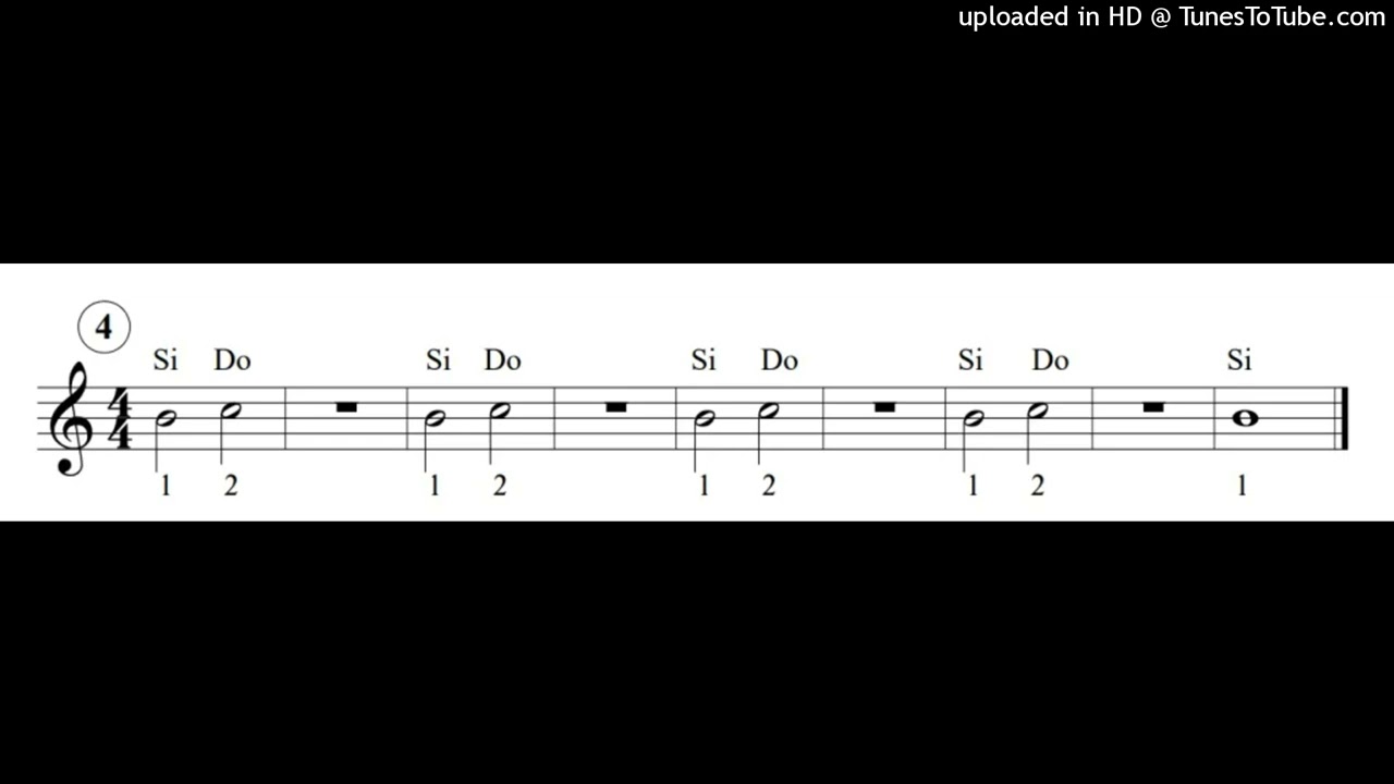 Canzone facile con le note SI e DO per suonarle con la Tastiera musicale