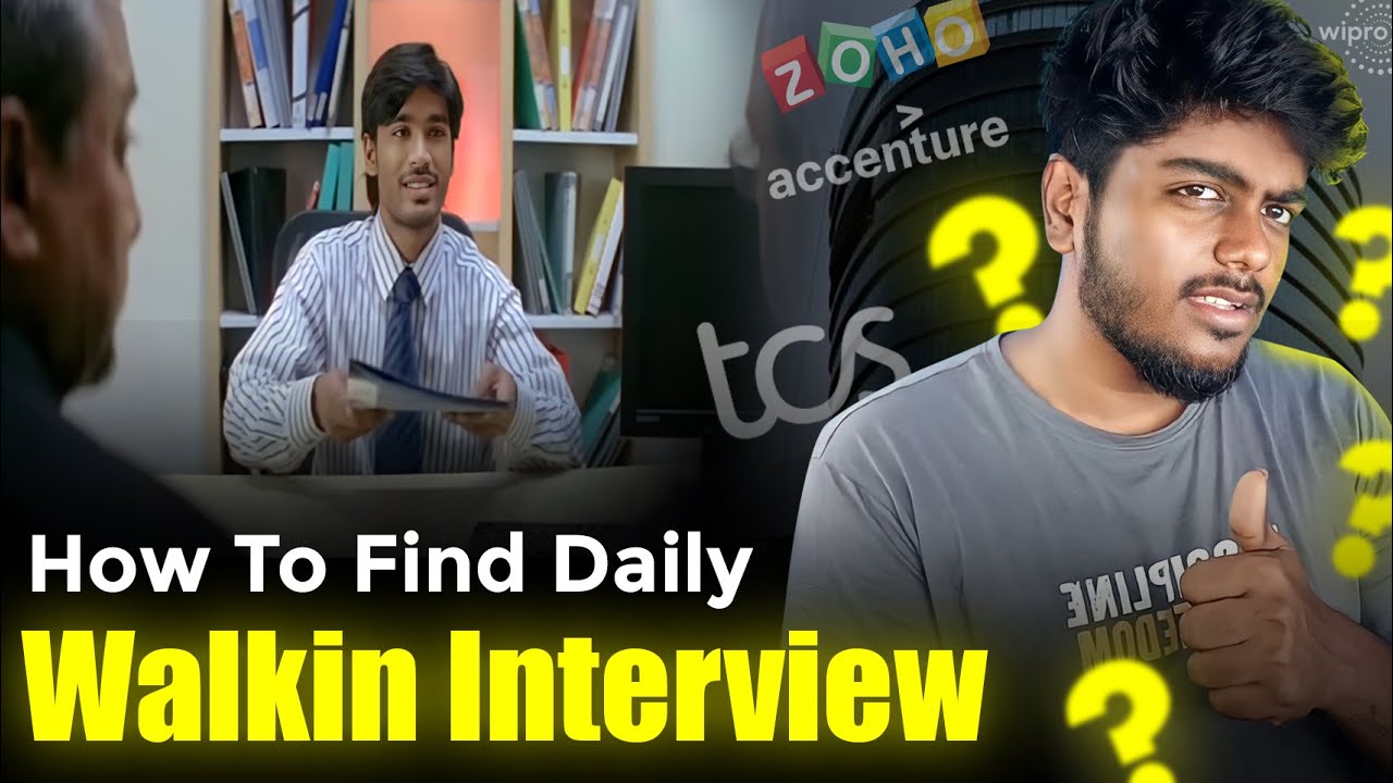 🚀7 Ways to find Daily walk-In Interview for IT Jobs | how to find it jobs interview in tamil