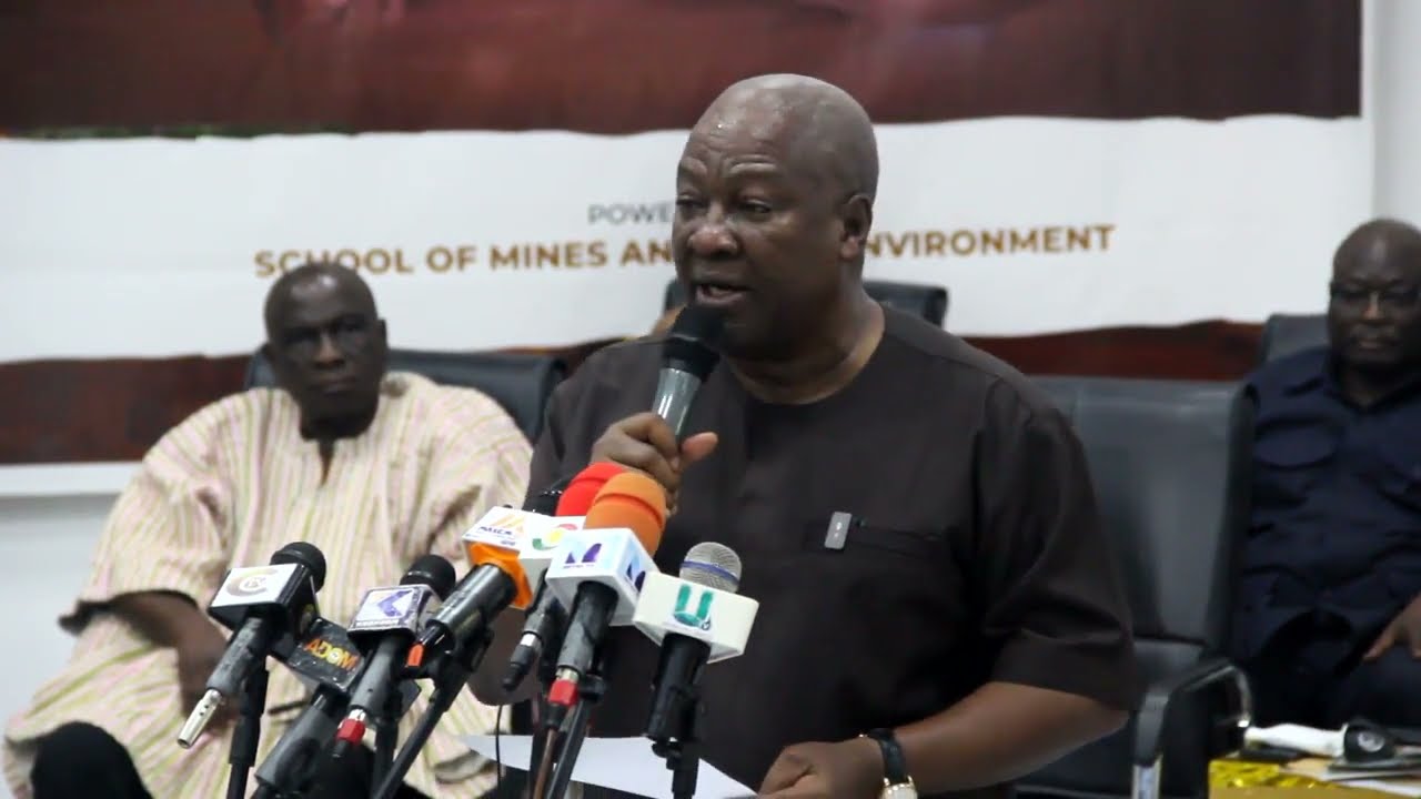 JOHN MAHAMA: I AM COMMITTED TO A NEW VISION FOR MINING SECTOR