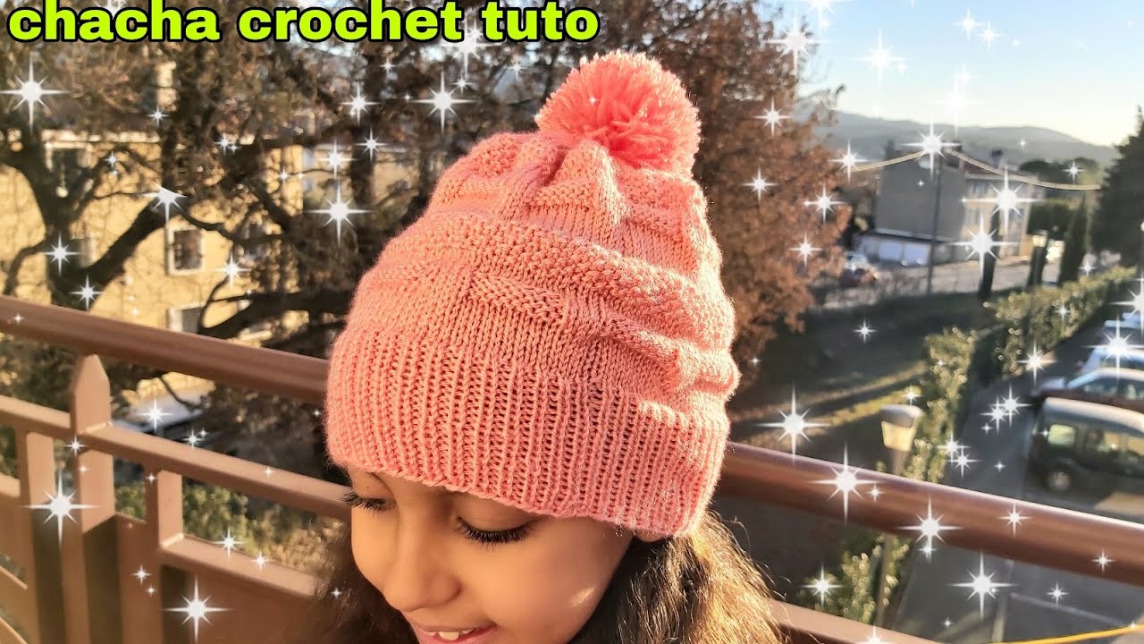 Tuto bonnet au tricot toutes tailles avec aiguille circulaire 3.5 mm